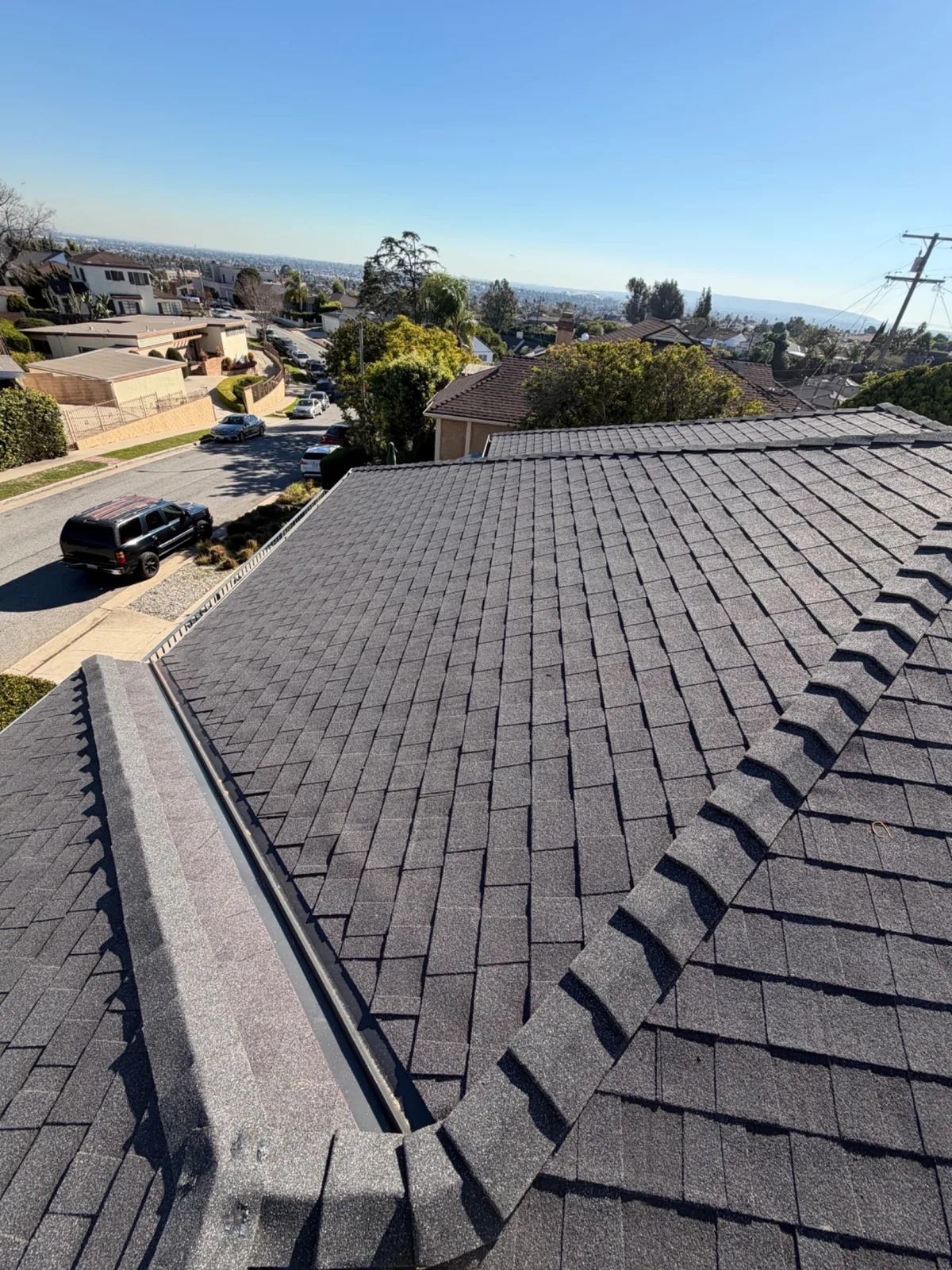 Finished residential roofing project